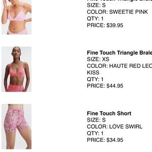 Fine touch triangle bralette